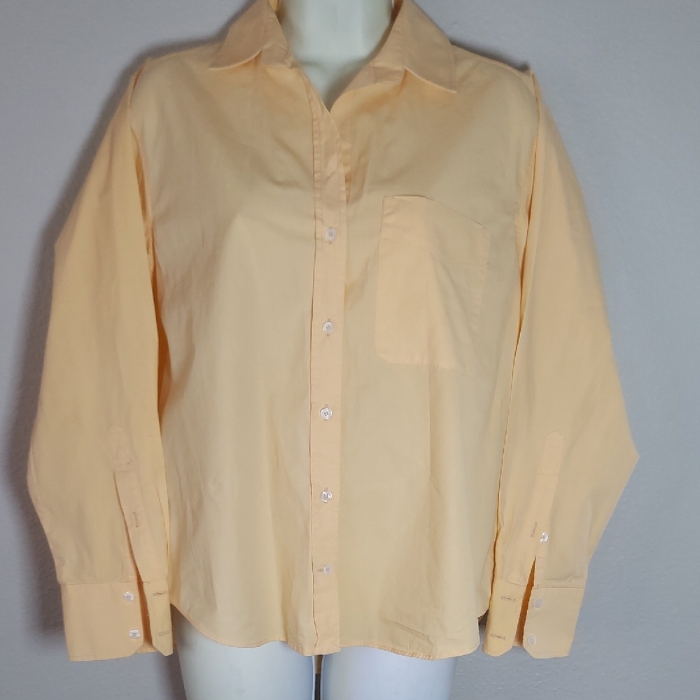 ZARA Womens Classic Yellow Shirt